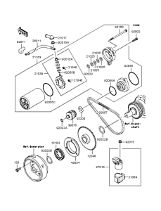 BJ250 Starter motor / starter clutch