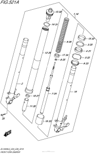 DL1000 (ABS) Передняя вилка