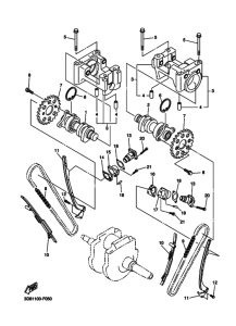 XVS1300CU Camshaft & chain