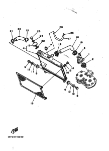 TZR250 Радиатор и шланг