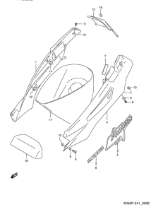AD50 Обтекатель задний