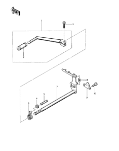 KZ400 Переключатель передач