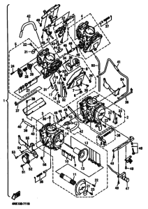 XVZ13A XVZ13AJ Carburetor assy