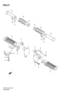 VL250 Подножки