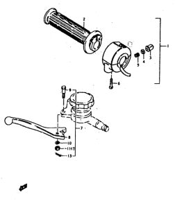 GS400 Rh handle switch