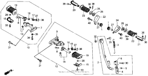 CMX250C Подножки