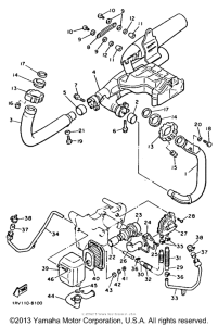 XV750B Выхлопная система