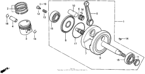 XR100 Коленвал