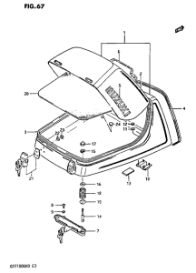 GS1100 Coffre  bagages inferieur