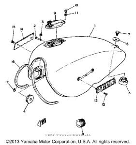 XS1100LG Топливный бак
