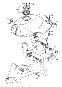 SRX600 Топливный бак