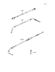 Z550 Тросы управления
