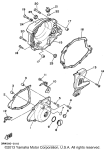 XT225F Боковые крышки