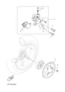 NS50 Задний суппорт
