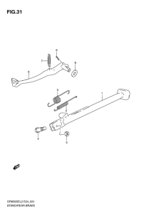 DR650 Подножки