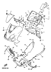YP125D Обтекатель 1