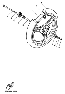 YH50 Переднее колесо