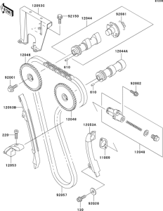 KL650 Распред вал