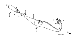 NSR50R Глушитель