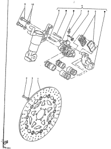 TZR125R Front brake. caliper