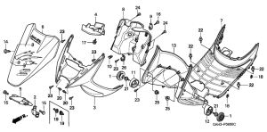 SK50M Front fender / step floor