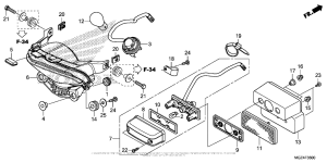 CBR500R (ABS) Фонарь