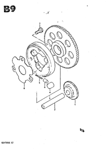 GSX750 Муфта стартера