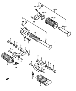 GS1000 Подножки