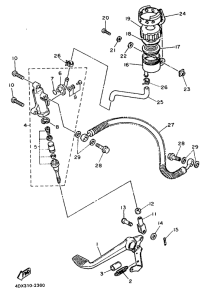 FZR400RR Задний торм цилиндр