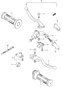 GN125 Рулевой рычаг