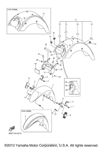 XVS1300CT Крыло