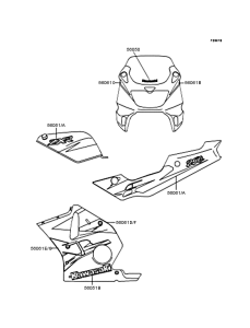 ZX250 Наклейки