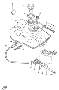 CW50RS Топливный бак