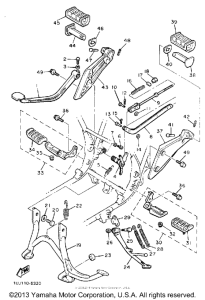 YX600U Подножки