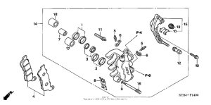 PS250 Передний суппорт