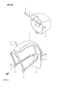 FA50 Headlamp housing - front fender