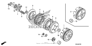 CRF100F Сцепление