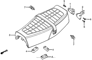CB125S Сиденье