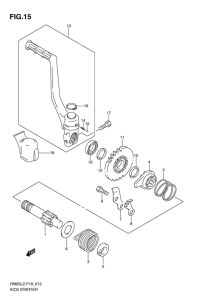 RM85 Ножной стартер