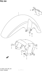 VL1500B Front Fender (Vl1500Bl4 E33)