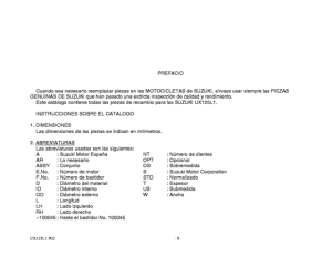 UX125 Catalog preface