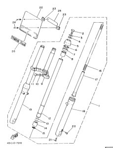 TY80 Передняя вилка