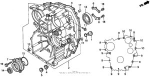 GL1500CT Задний кожух картера