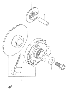 GSX400 Муфта стартера