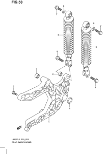 UH200 Rear swingingarm