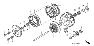 CR125R Бендикс