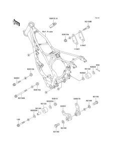 KX100 Рама ,крепежные детали