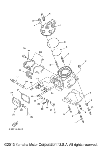 YZ125M1 Головка цилиндров