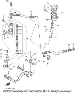 YZF600RP Задний торм цилиндр