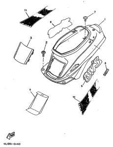 CW50 Side cover  /  oil tank